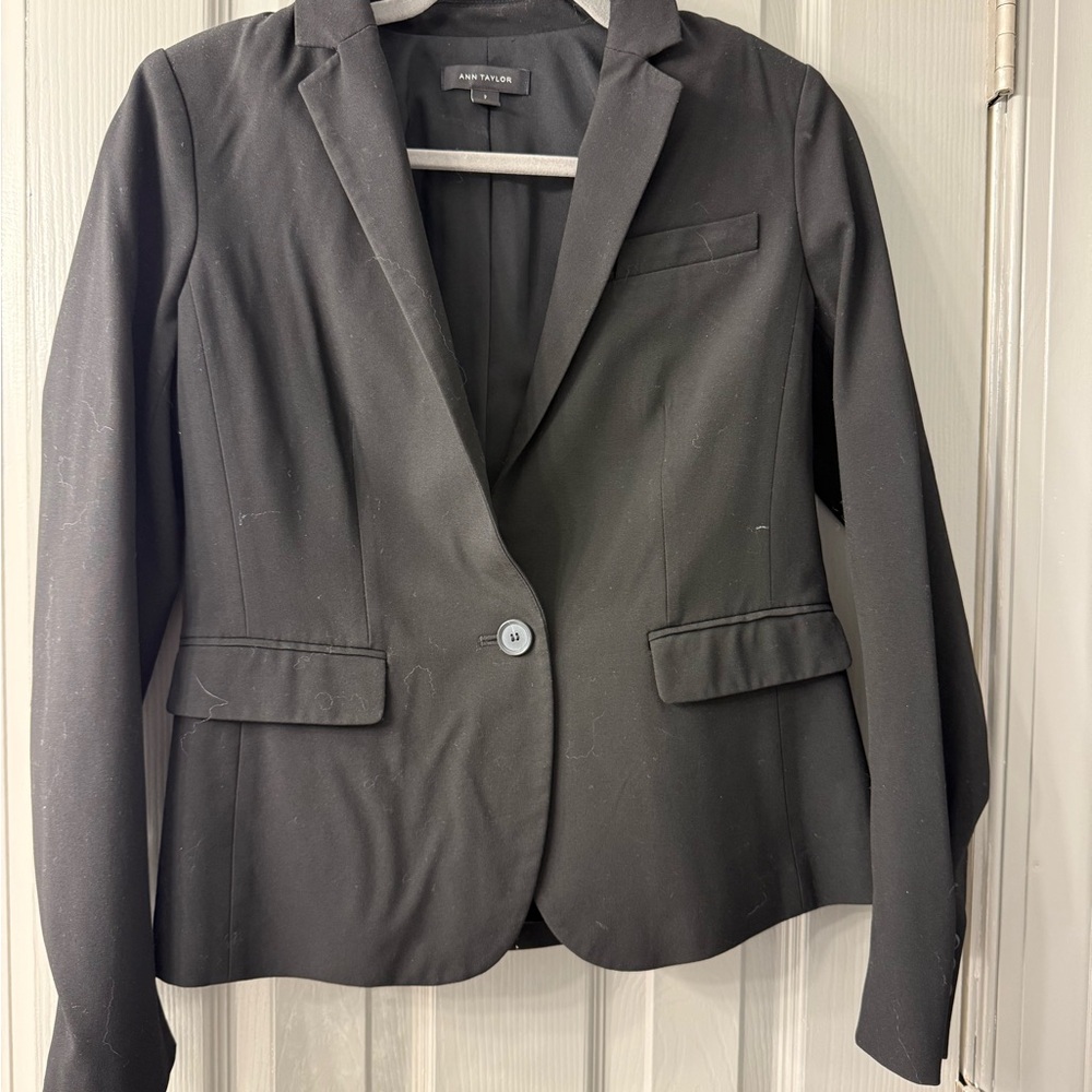 Ann Taylor Classic Black Blazer and suit pants